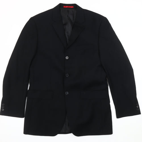 Burton Men's Black Regular Fit Blazer 38