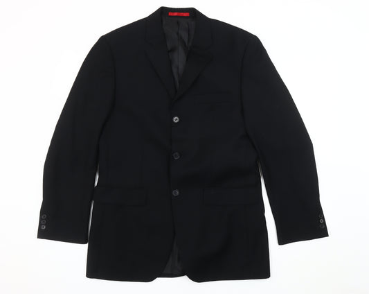 Burton Men's Black Regular Fit Blazer 38