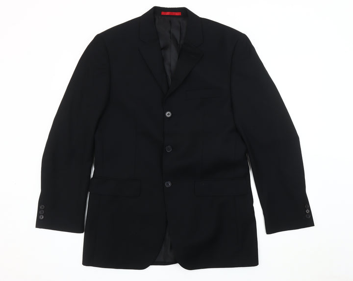 Burton Men's Black Regular Fit Blazer 38