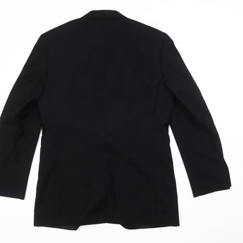 Burton Men's Black Regular Fit Blazer 38