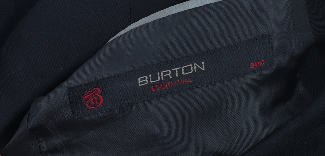 Burton Men's Black Regular Fit Blazer 38