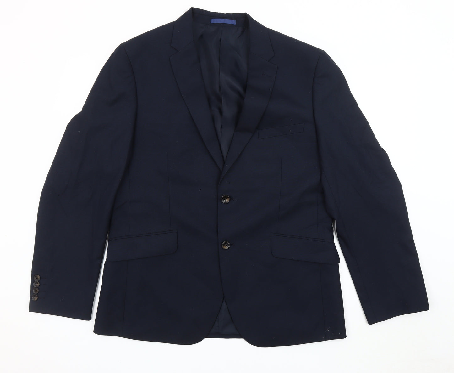 Marks and Spencer Men's Blue Blazer 42R - Elegant & Versatile