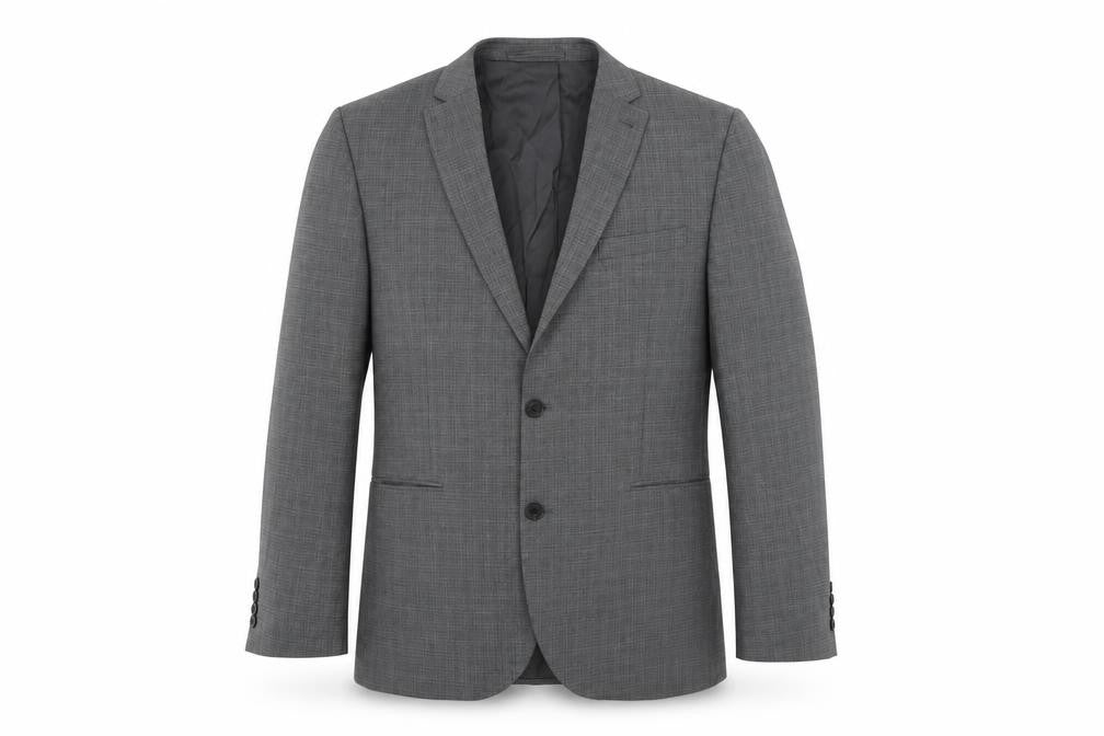 Next Men's Grey Blazer, 42 Regular, Business Casual Style