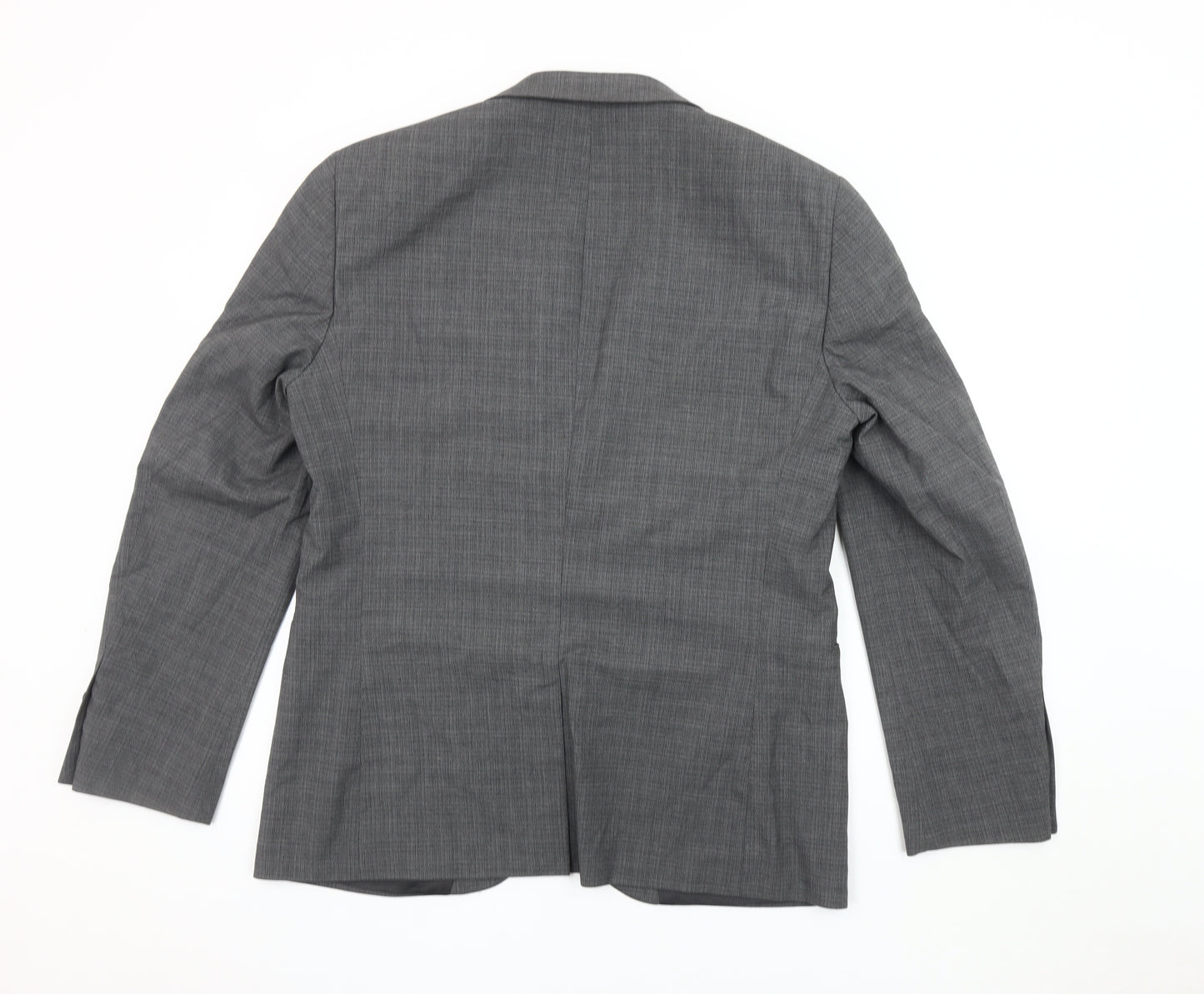 Next Men's Grey Blazer, 42 Regular, Business Casual Style