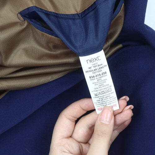 Next Men's Blue Blazer - 40 Regular Fit Formal