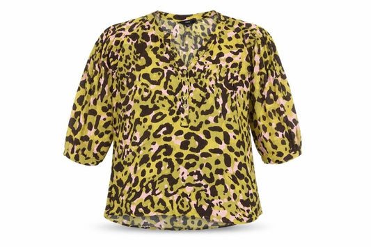 Front view of Next Women's Multicoloured Animal Print Top, size 14