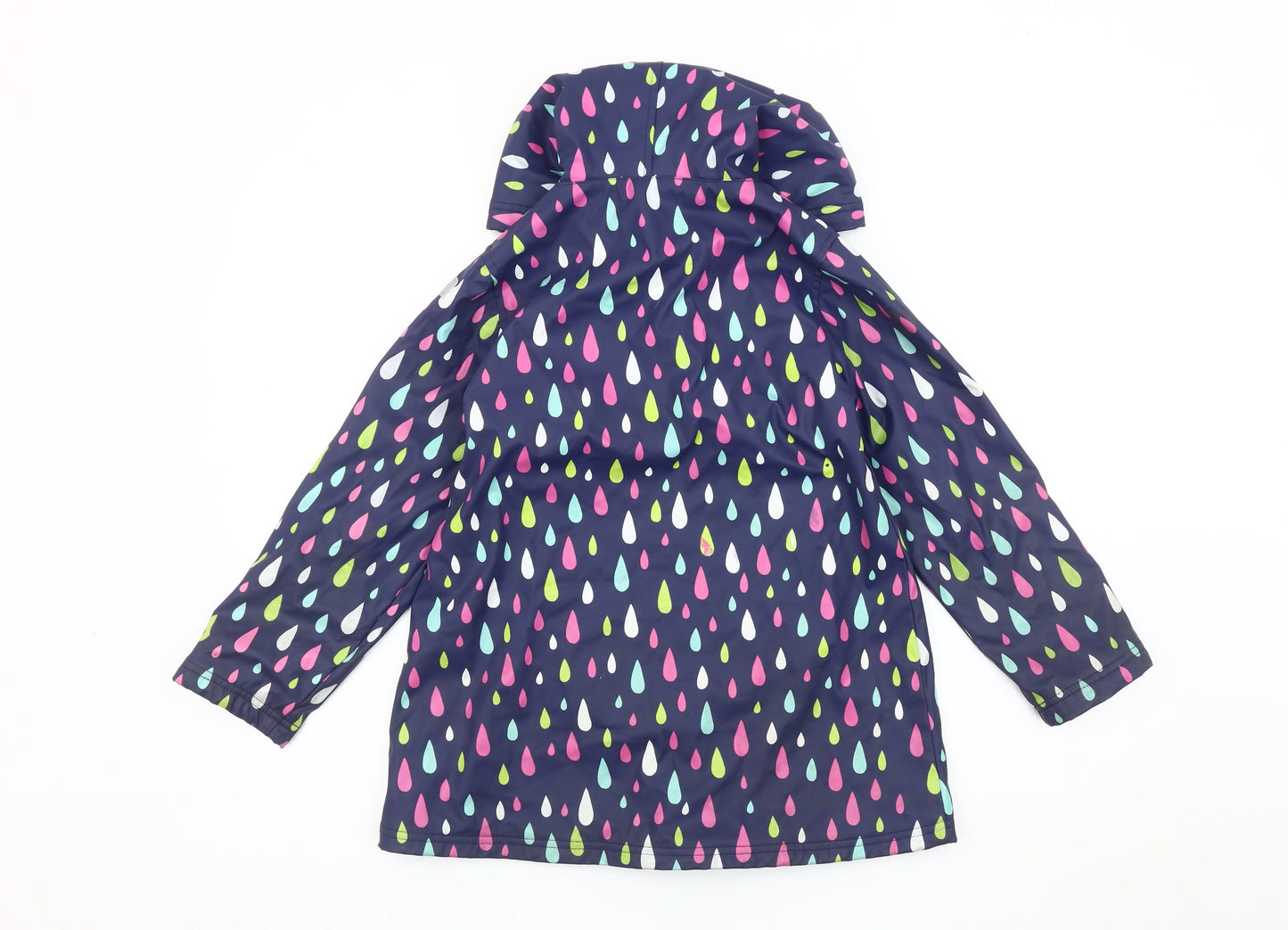 Hatley Girls Multicoloured Rain Coat, Size 8, Hooded Waterproof