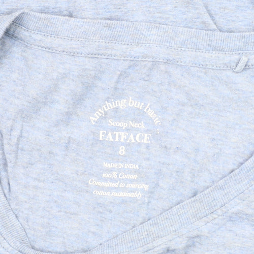 FatFace Women's Blue Long Sleeve Basic T-Shirt