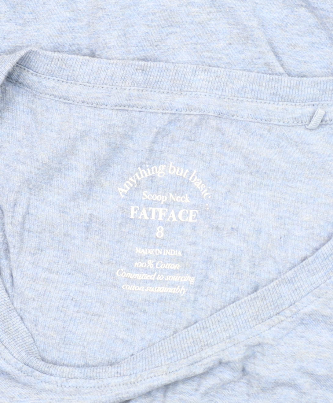 FatFace Women's Blue Long Sleeve Basic T-Shirt