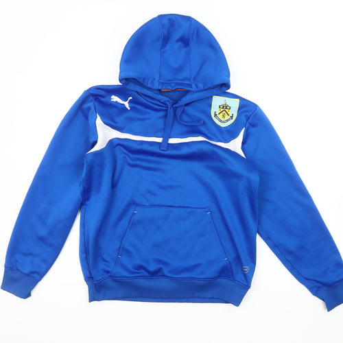 Puma Men's Blue S Pullover Hoodie with Logo