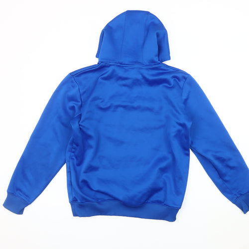 Puma Men's Blue S Pullover Hoodie with Logo