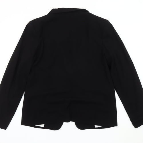 Dorothy Perkins Women Black Blazer Size 14 UK