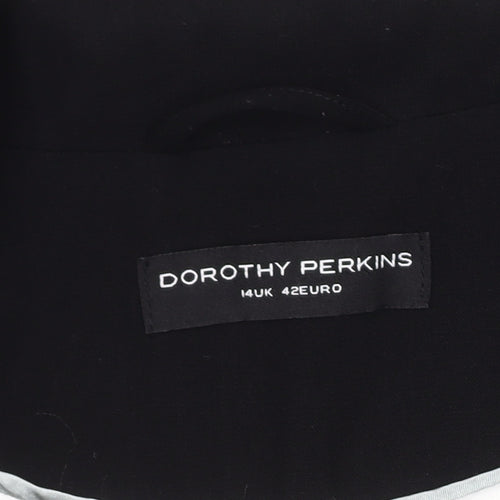 Dorothy Perkins Women Black Blazer Size 14 UK