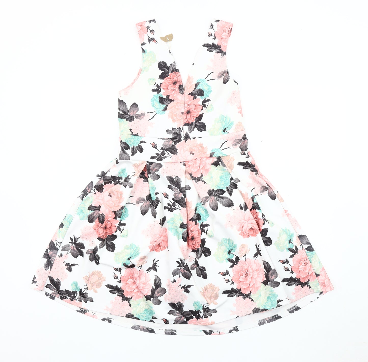 Kiah Women's Floral Fit & Flare Dress, Size 10, Multicoloured