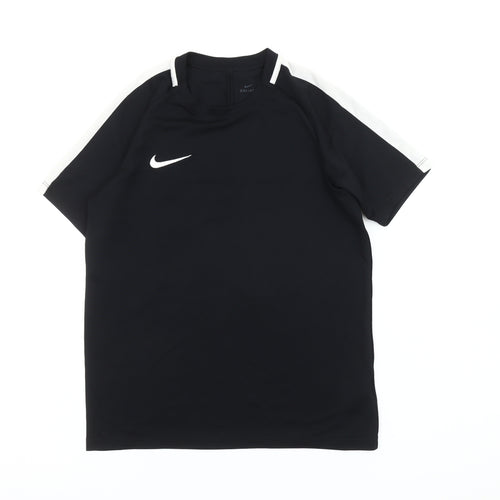 Nike Boys Black Athletic Training T-Shirt 12-13 Years