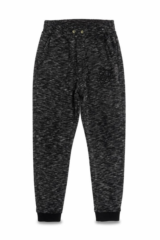 Front view of SikSilk Men's Black Jogger Trousers, size S