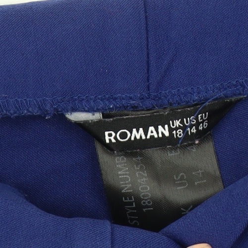 Roman Women’s Blue Cropped Trousers Size 18