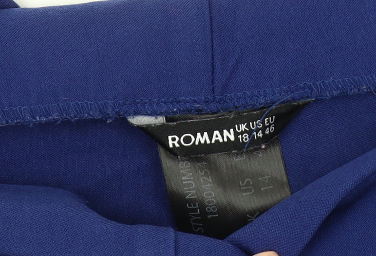 Roman Women’s Blue Cropped Trousers Size 18