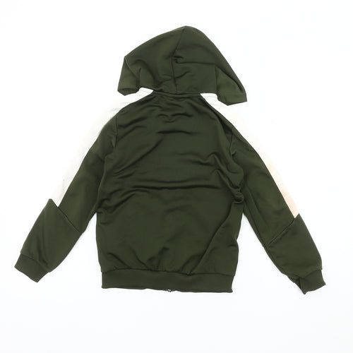 Puma Boys Green Hooded Track Jacket Size 4