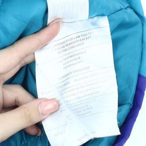 Mountain Warehouse Girls Blue Puffer Jacket 7-8 Years