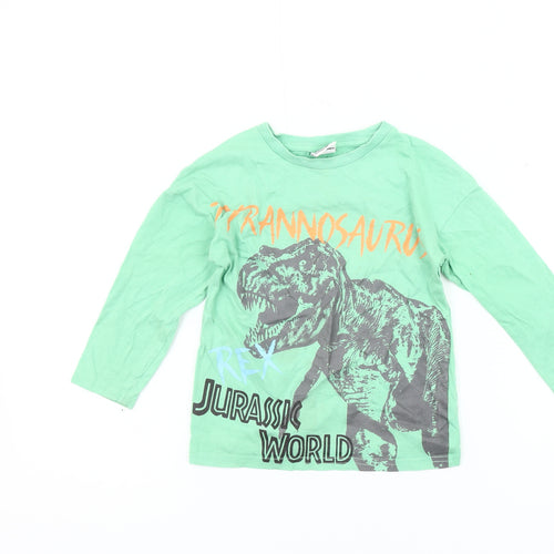 Jurassic World Boys Green Dinosaur Graphic T-Shirt 4 Years