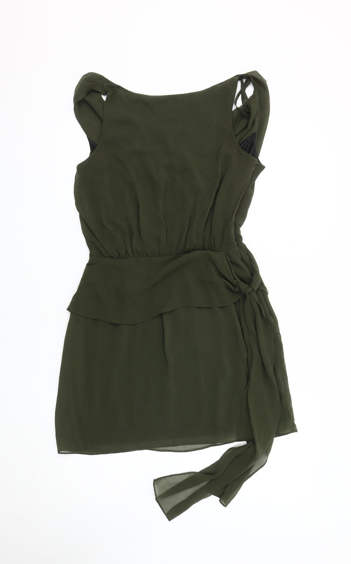 ASOS Women's Green Shift Dress, Size 10 - Chic & Versatile