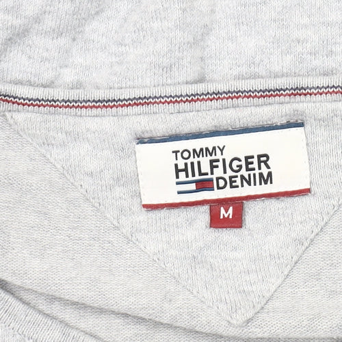 Tommy Hilfiger Men's Grey Cotton Pullover Jumper M