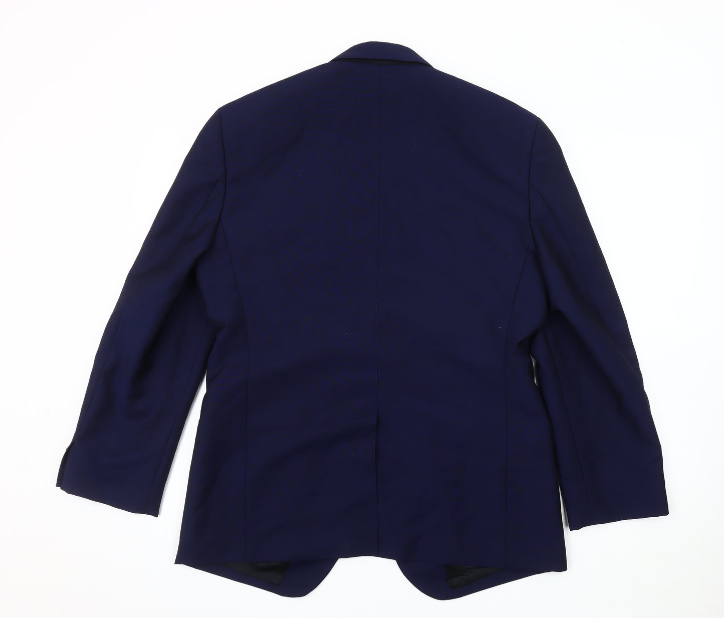 AR RED Men's Blue Blazer Jacket 40R Single-Breasted