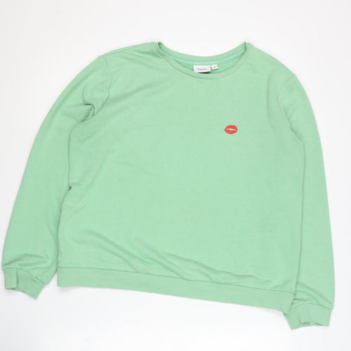Saint Tropez Women's Green Sweatshirt, Medium, Casual