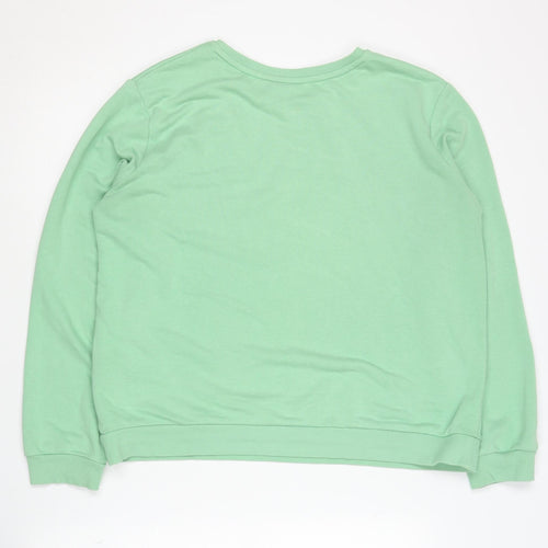 Saint Tropez Women's Green Sweatshirt, Medium, Casual