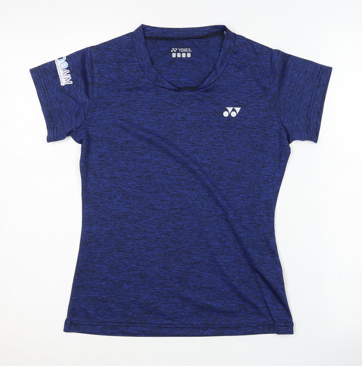 Yonex Women's Blue Sports T-Shirt, Size 2, Lightweight