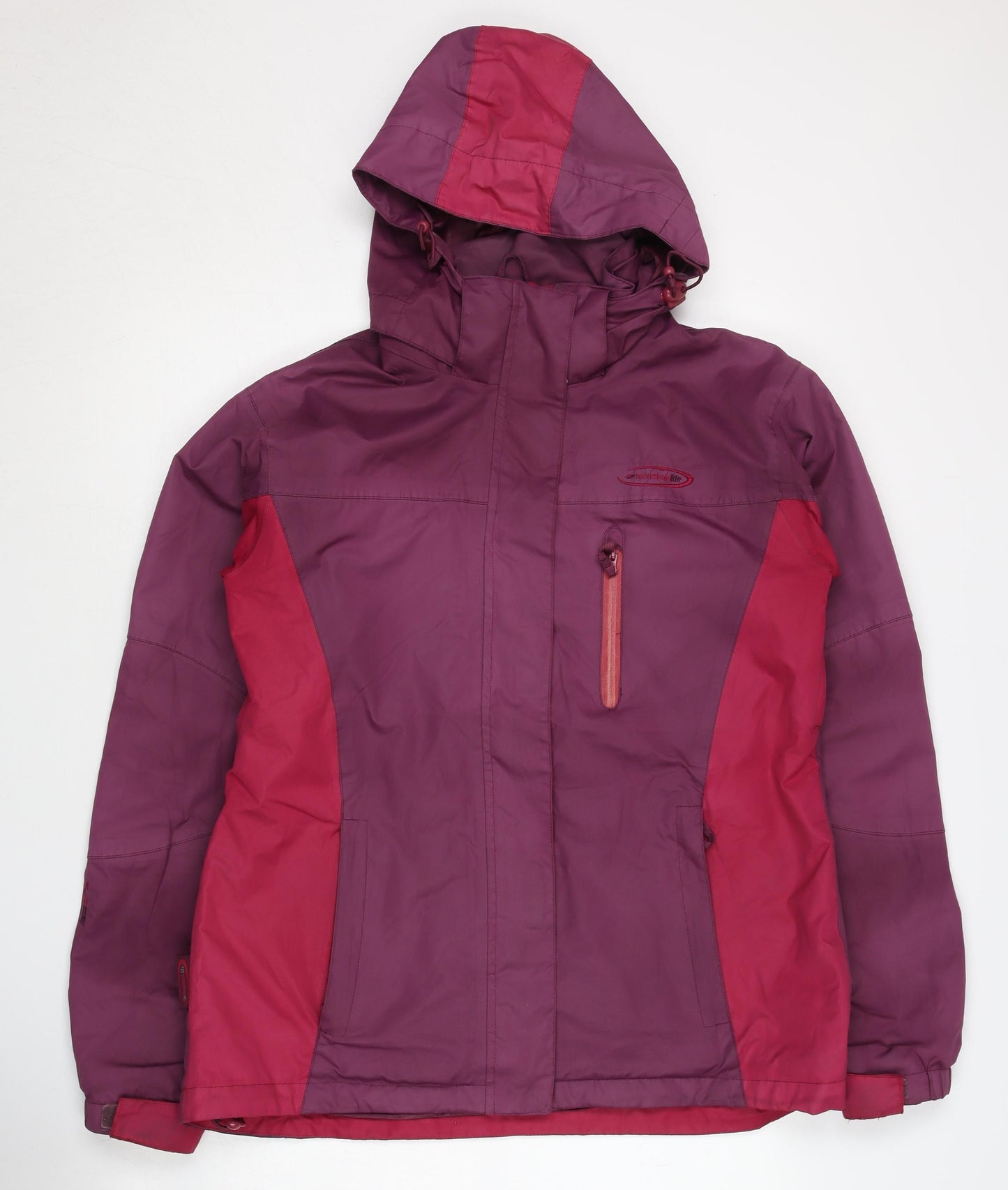Mountainlife Women's Purple Red Waterproof Jacket, Size 14