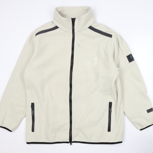 Musto Men's Beige Fleece Jacket 2XL Full Zip Casual