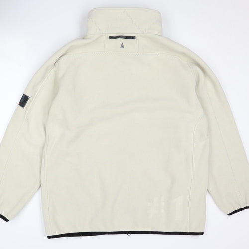 Musto Men's Beige Fleece Jacket 2XL Full Zip Casual