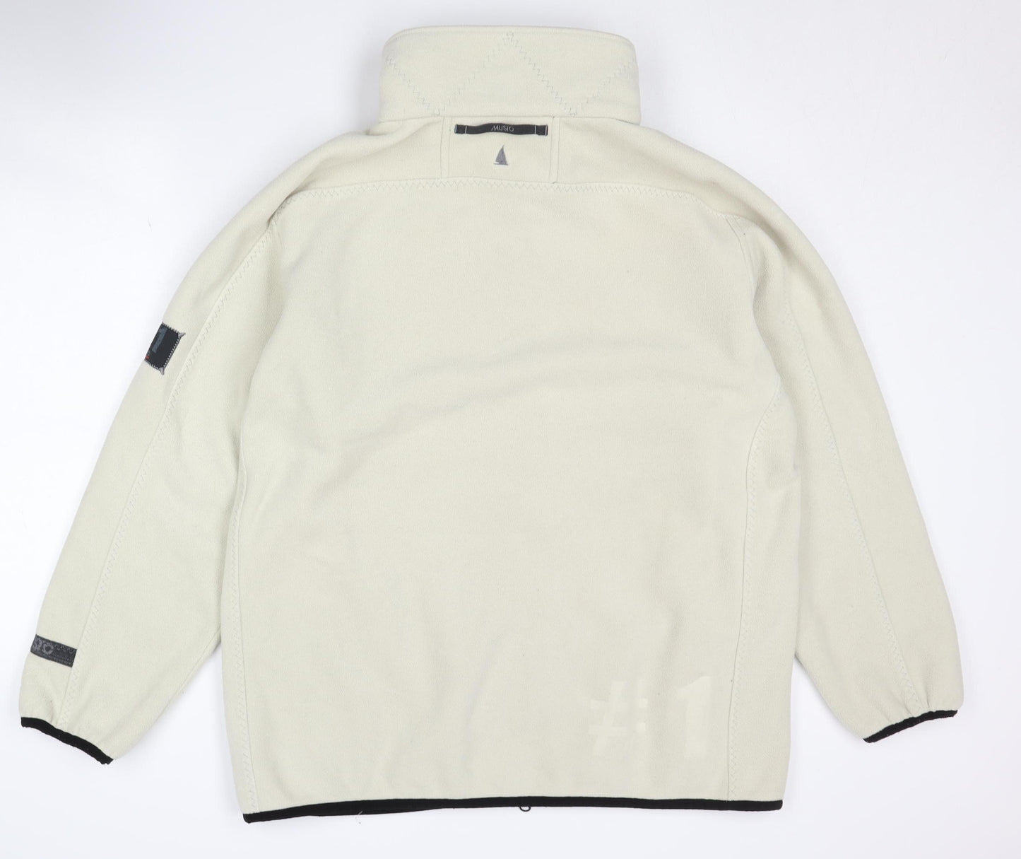 Musto Men's Beige Fleece Jacket 2XL Full Zip Casual