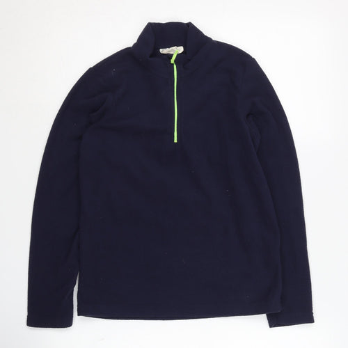 Mountain Warehouse Boys Blue Fleece Zip Sweatshirt 11-12 Years