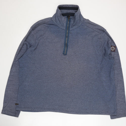 Regatta Men's Blue 1/4 Zip Sweatshirt 2XL