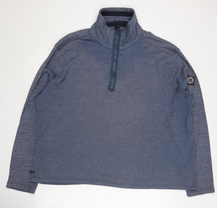 Regatta Men's Blue 1/4 Zip Sweatshirt 2XL