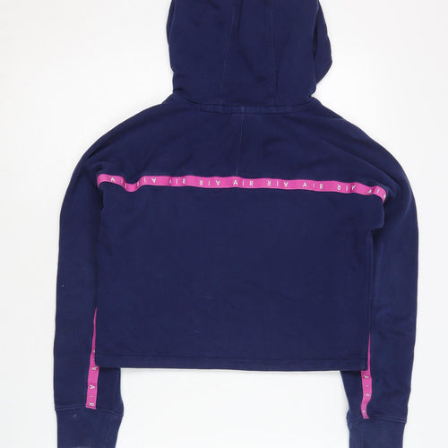 Nike Girls Blue Pullover Hoodie - Size 11-12 Years