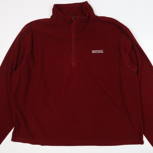 Regatta Men's Red 3XL Fleece 1/4 Zip Sweatshirt