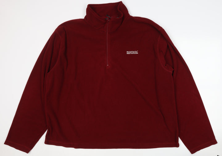 Regatta Men's Red 3XL Fleece 1/4 Zip Sweatshirt