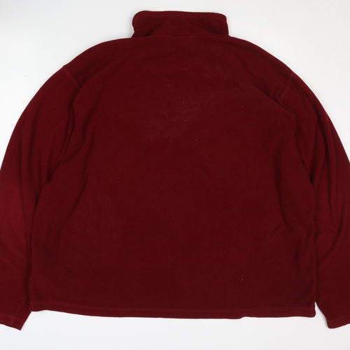 Regatta Men's Red 3XL Fleece 1/4 Zip Sweatshirt
