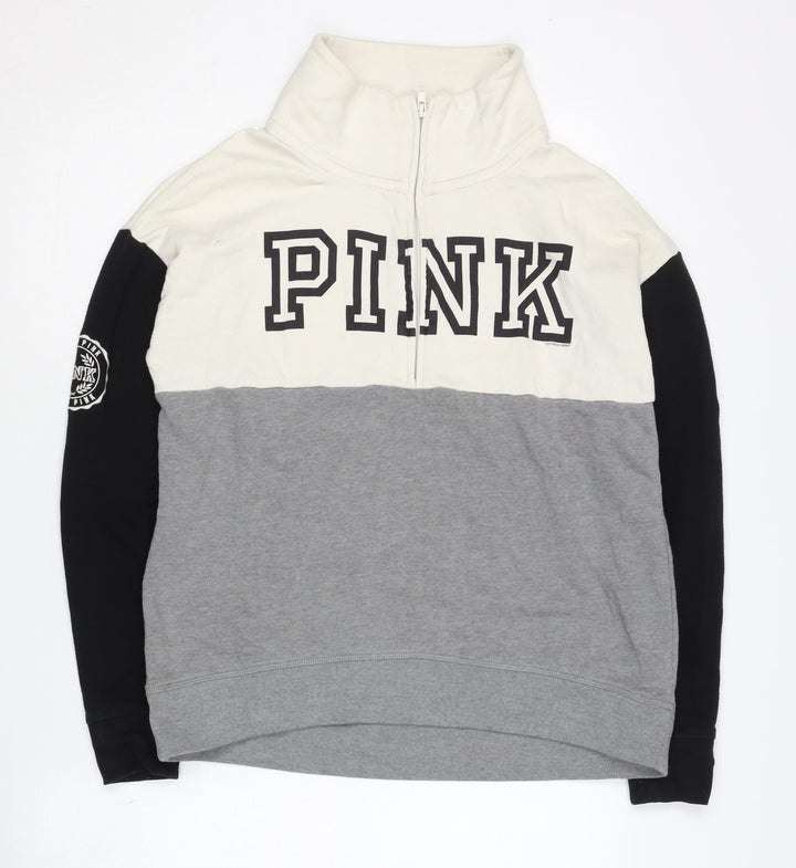 Victoria's Secret PINK Women's Grey Pullover Sweatshirt - S