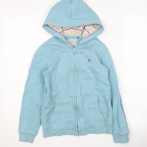 FatFace Girls Blue Full Zip Hoodie 9-10 Years
