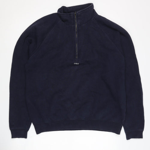 G&G Men's Blue Pullover Sweatshirt L