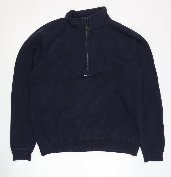 G&G Men's Blue Pullover Sweatshirt L