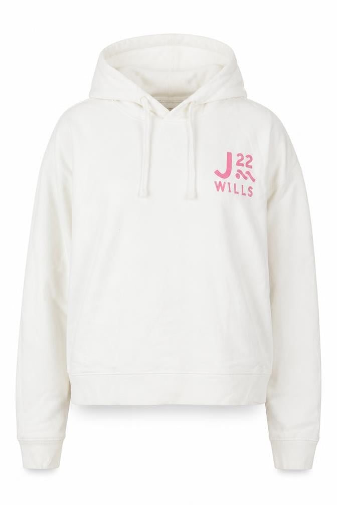 Front view of Jack Wills Women's White Hoodie, size 10