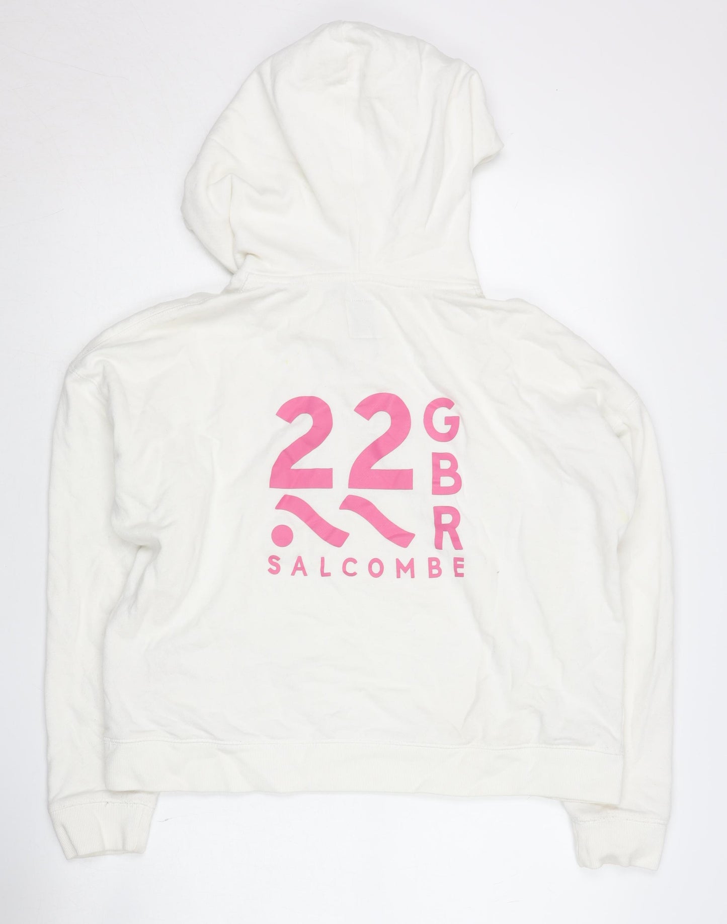 Jack Wills Women's White Hoodie Size 10