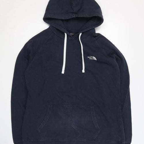 The North Face Women's Blue Hoodie, L, Pullover, Logo