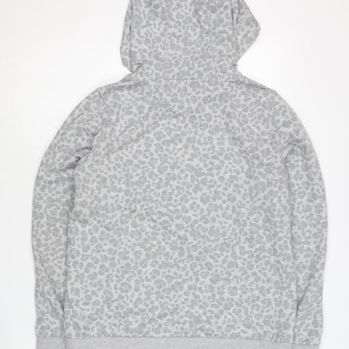 Crew Clothing Women's Grey Animal Print Hoodie, Size S